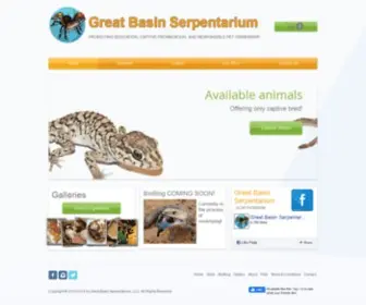 Greatbasinserpentarium.com(Captive Bred) Screenshot