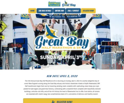 Greatbayhalf.com(Great Bay Half Marathon) Screenshot