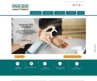 Greatbend.org(Great Bend Chamber of Commerce) Screenshot