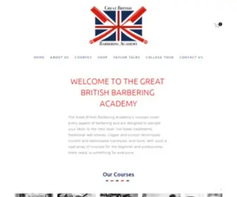 Greatbritishbarberingacademy.com(Great British Barbering Academy) Screenshot