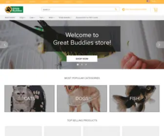 Greatbuddies.net(Online shopping for Pet Supplies with free shipping) Screenshot