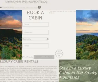 Greatcabinsinthesmokies.com(Luxury Cabins in the Smokies) Screenshot