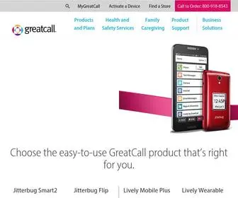 Greatcall.com(Senior Cell Phones & Medical Alerts) Screenshot