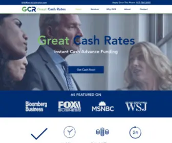 Greatcashrates.com(Business Cash Advance) Screenshot