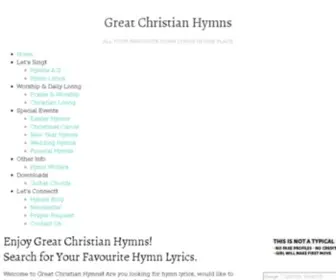 Greatchristianhymns.com(Great Christian Hymns) Screenshot