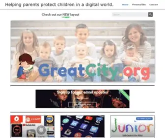 Greatcity.org(Helping parents protect children in a digital world) Screenshot