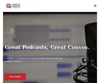 Greatconvo.com(An innovative and progressive podcast network) Screenshot