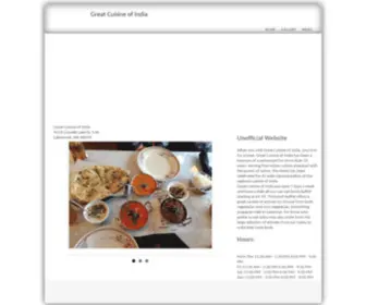 Greatcuisineofindia.com(Great Cuisine of India) Screenshot