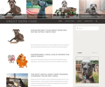 Greatdanecare.com(Homepage of Great Dane Care) Screenshot