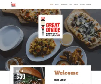 Greatdividebreweryandroadhouse.com(Great Divide Brewery and Roadhouse) Screenshot