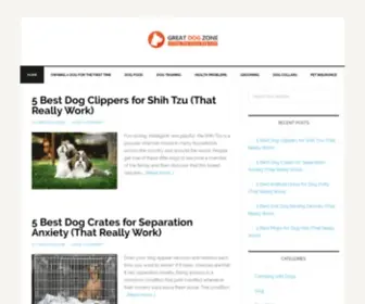 Greatdogzone.com(Great Dog Zone) Screenshot