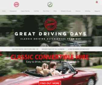 Greatdrivingdays.co.uk(Classic Car Hire) Screenshot