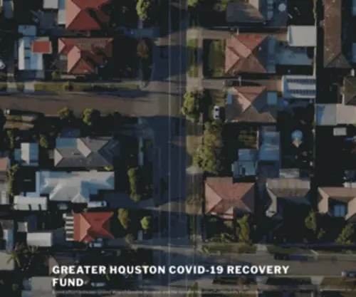 Greaterhoustonrecovery.org(A joint effort between United Way of Greater Houston and the Greater Houston Community Foundation) Screenshot