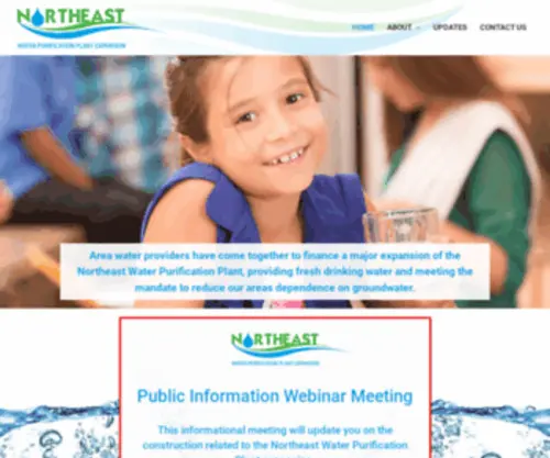 Greaterhoustonwater.com(The Northeast Water Purification Plant) Screenshot
