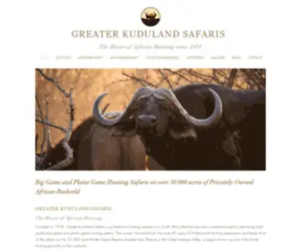 Greaterkudulandsafaris.com(Big Game and Plains Game Hunting Safaris in South Africa) Screenshot