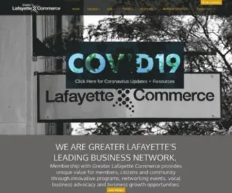 Greaterlafayettecommerce.com(Greater Lafayette Commerce) Screenshot