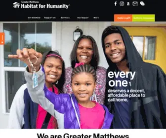 Greatermatthewshabitat.org(Greater Matthews Habitat for Humanity) Screenshot