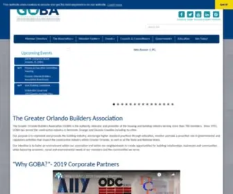 Greaterorlandoba.com(Greater Orlando Builders Association) Screenshot