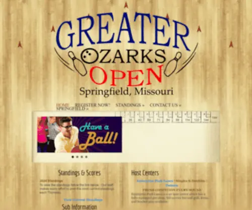 Greaterozarksbowling.com(Greater Ozarks Open Bowling Tournament) Screenshot