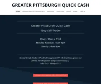 Greaterpittsburghquickcash.com(Greater Pittsburgh Quick Cash) Screenshot