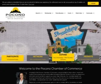 Greaterpoconochamber.com(Pocono Chamber of Commerce) Screenshot