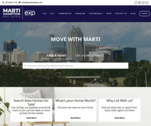 Greaterraleighhomesearch.com(Marti Hampton Real Estate) Screenshot