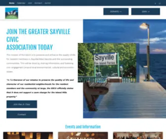 Greatersayvillecivicassociation.com(GSCA) Screenshot