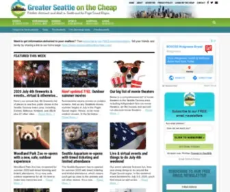 Greaterseattleonthecheap.com(Greater Seattle on the Cheap) Screenshot