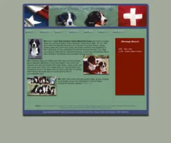 Greaterswissmountaindogs.com(Lone Star Greater Swiss Mountain Dogs) Screenshot