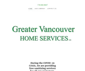 Greatervancouverhomeservices.com(Greater Vancouver Home Services) Screenshot