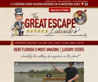 Greatescapelakeside.com(The Great Escape Lakeside) Screenshot