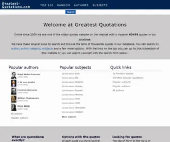 Greatest-Quotations.com(Greatest Quotations) Screenshot
