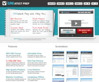 Greatestprep.com(New GRE Software) Screenshot