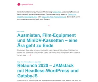 Greatestview.de(Themen und Projekte aus der Medienwelt) Screenshot