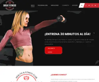 Greatfitnessonline.com(¡Sólo 30 minutos al día) Screenshot