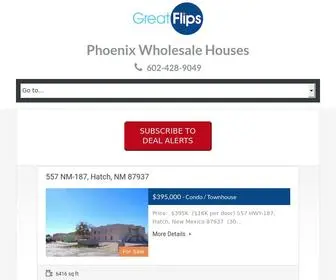 Greatflips.com(Phoenix Wholesale Homes) Screenshot