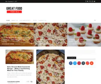 Greatfoodforall.com(greatfoodforall) Screenshot