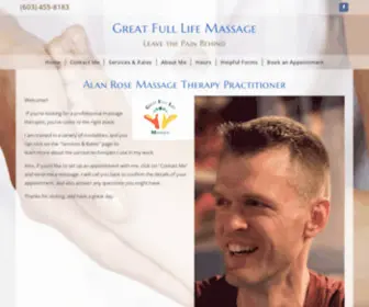 Greatfulllifemassage.com(Alan Rose) Screenshot