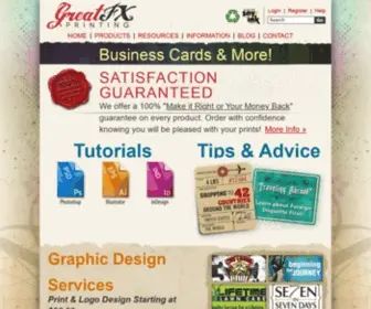 GreatfXprinting.com(Business Cards & More) Screenshot