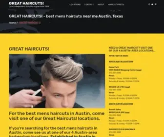 Greathaircutsaustin.com(GREAT HAIRCUTS) Screenshot