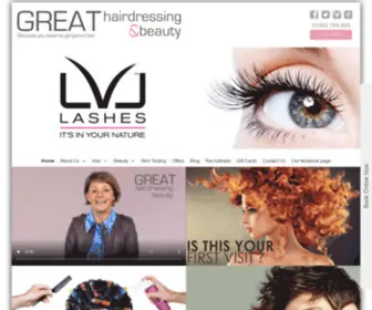 Greathairdressing.com(Leading hair salon at Hoopers in Tunbridge Wells) Screenshot