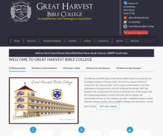 Greatharvestbiblecollege.com(Great Harvest Bible College) Screenshot