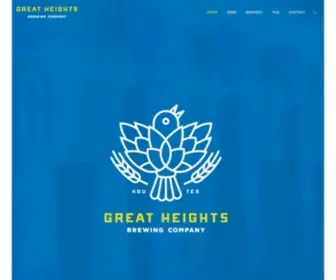 Greatheightsbrewing.com(Handcrafted in the 'Hood) Screenshot