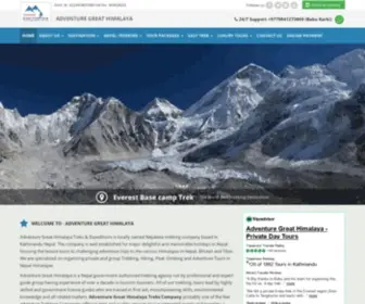 Greathimalaya.com(Nepal Trekking Agency) Screenshot