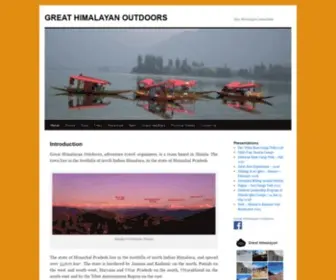 Greathimalayanoutdoors.com(Travel To New World) Screenshot