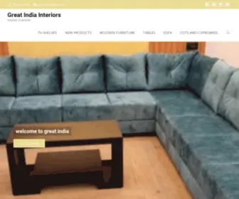 Greatindiainteriors.com(Furniture of all kinds) Screenshot