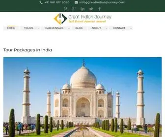 Greatindianjourney.com(Great Indian Journey) Screenshot