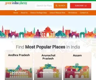 Greatindianplaces.com(Must See Places in India) Screenshot