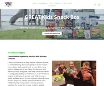 Greatkidssnacks.com(GREAT Kids Snack Box) Screenshot