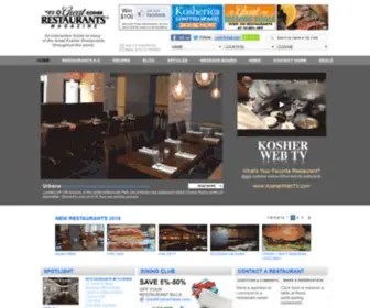Greatkosherrestaurants.com(GREAT KOSHER RESTAURANTS MAGAZINE) Screenshot